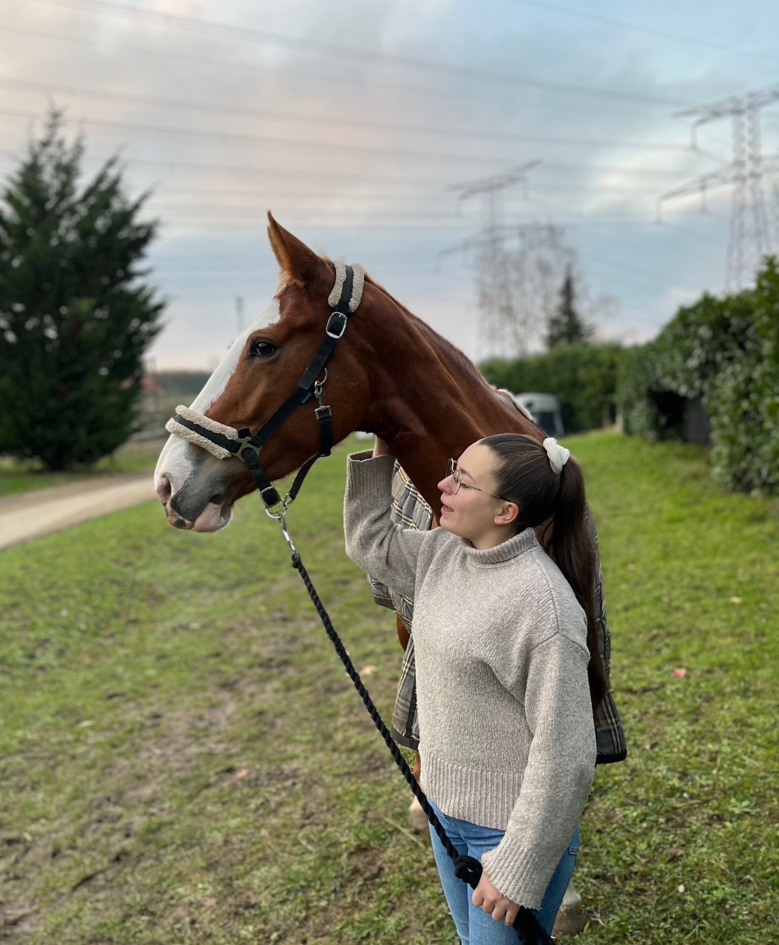 Chloé avec un cheval